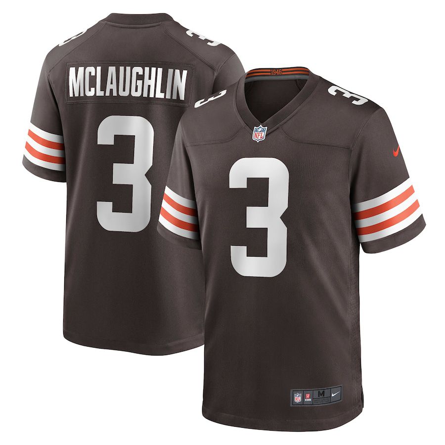 Men Cleveland Browns #3 Chase McLaughlin Nike Brown Game NFL Jersey